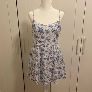 Forever 21 Blue White Floral Dress